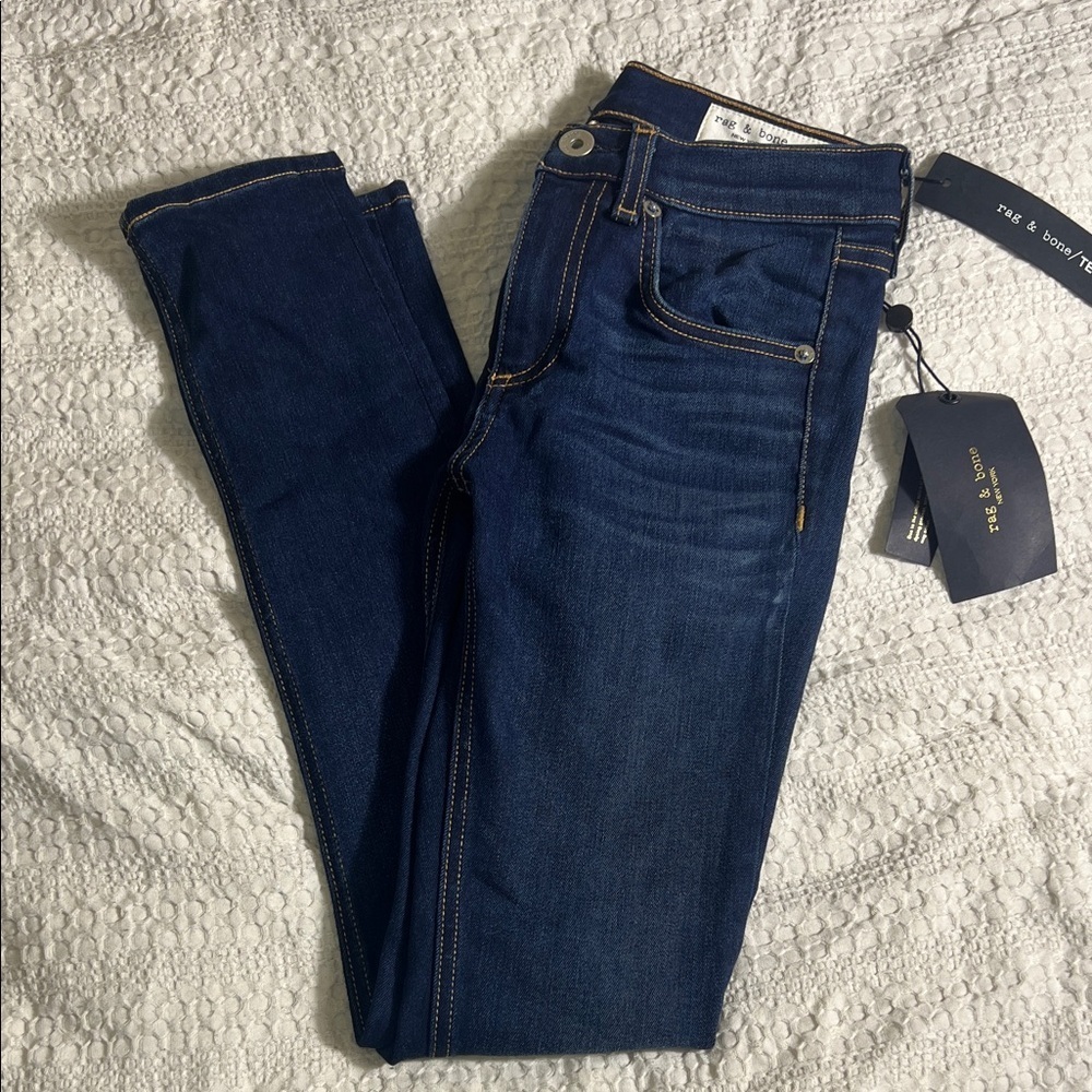rag & bone Dark Blue ankle Skinny Jeans size 24